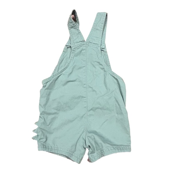 24M Green Dinosaur Short Sleeve Overall Shorts set for boys size - Picture 4 of 5